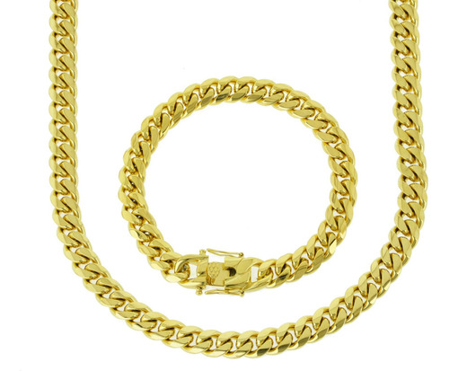 Bling Bling Ny Collar Con Cierre De Caja De Cadena De Eslabo