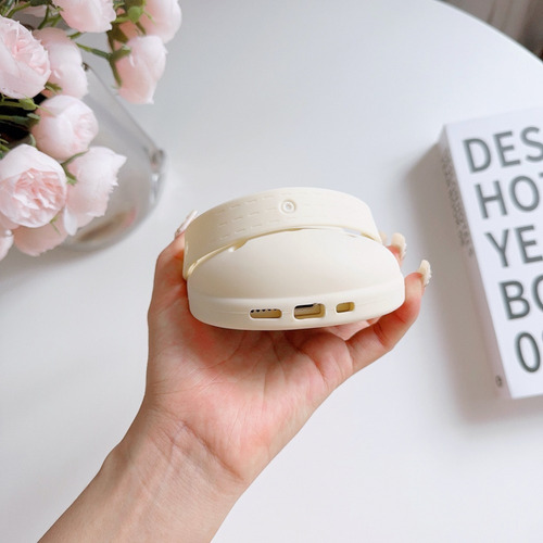 3d Cute Soft Silicone Phone Case Cordão À Prova De Choque