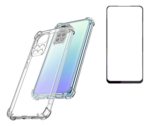 Carcasa Transparente Para Redmi Note 11 4g + Lamina Completa