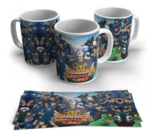 Capitan Tsubasa Pocillos Súper Campeones Vasos Mugs Serie