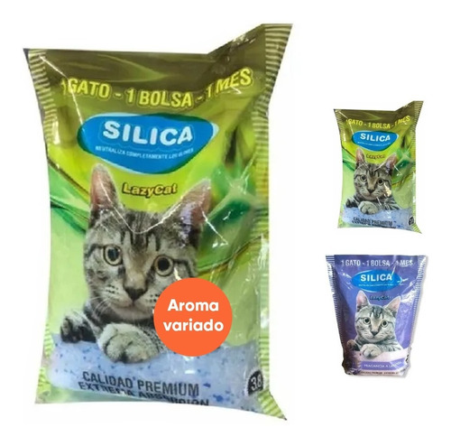 Piedras Piedritas Sanitaria Gatos Silica Lazycat 3.8l X1