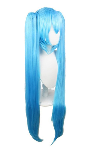 Animation Voice Miku Hatsune Cosplay Peluca De Pelo Largo R