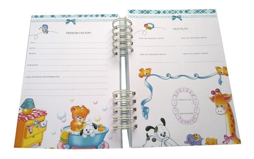 Imagem 6 de 6 de Álbum Fotos Livro Diário Bebê Personalizado Dinossauros