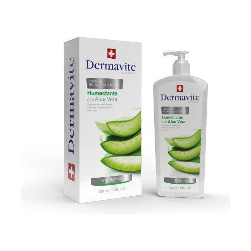 Imagen 2 de 3 de Dermavite Crema Corporal Aloe Vera Ed Lt