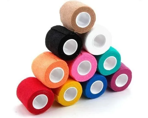 comprar Kit 2 Vendas Deportiva Coban Elastica Adhesiva Cohesivas 5cm