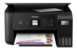 Impresora a color multifunción Epson EcoTank L3260 con wifi negra 110V