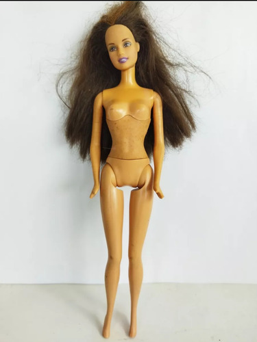 Barbie Flexible Cintura Castaña Cabello Daño Mano 1999 (Usado)