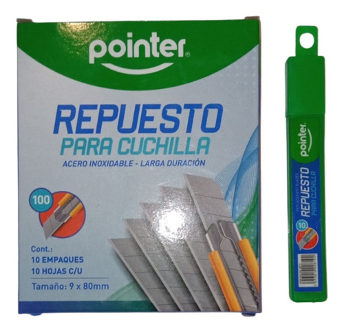 Repuesto Para Cuchillas Exacto 18mm Pointer 10und