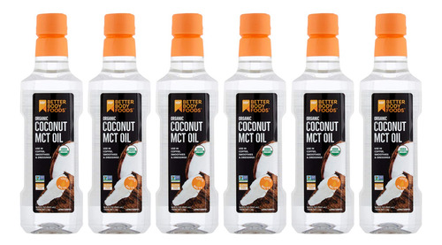 Betterbody Foods Aceite De Coco Mct, 6 Unidades