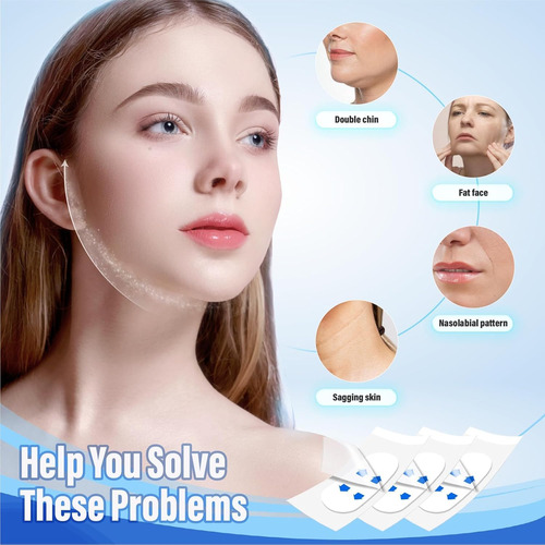 120 Piezas Face Lift Tape Para Rostro, Invisible Lifting