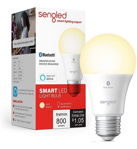 Imagen 2 de 8 de Bombillo Inteligente Led Sengled Bluetooth Solo Con Alexa