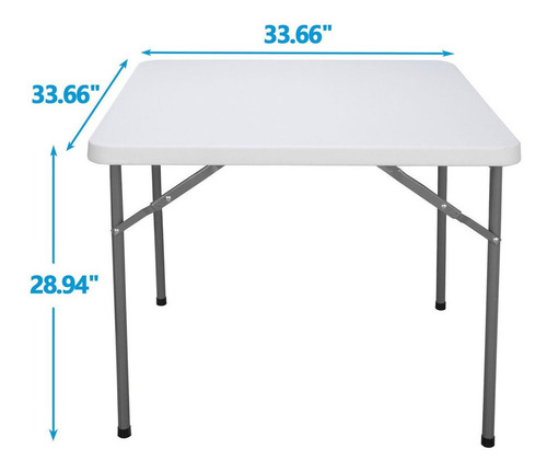 Mesa Plegable Cuadrada De 3 Pies Para Jardín Playa