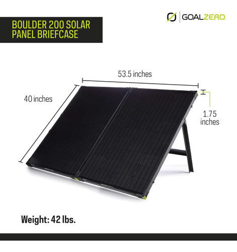 Panel Solar Portatil Goal Zero - Boulder 200