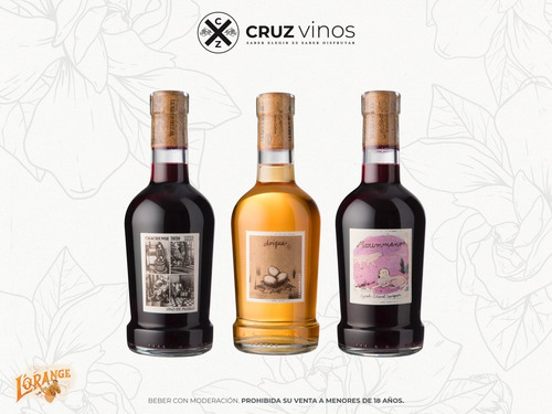Imagen 1 de 1 de Vinos L´orange 250ml X 3 Chacrense/maremmano/choique