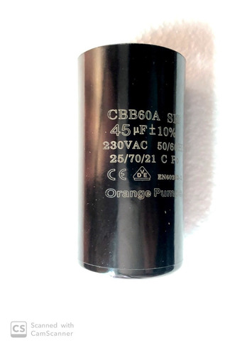 Capacitor 45uf Mfd 230v Condensador Motor Siemens