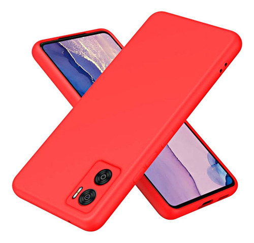 Funda Para Motorola Moto E22i Soft Feeling Antishock Rojo