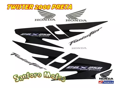 Adesivos Cbx 250 Twister 2008 Honda Paralelo
