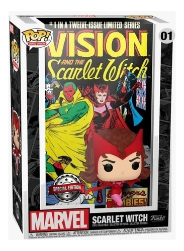 Funko Pop Vision Y Scarlet Witch #01 Marvel Comics Exclusivo Color Bruja Escarlata #01 / Lovers And Zombies / Wanda