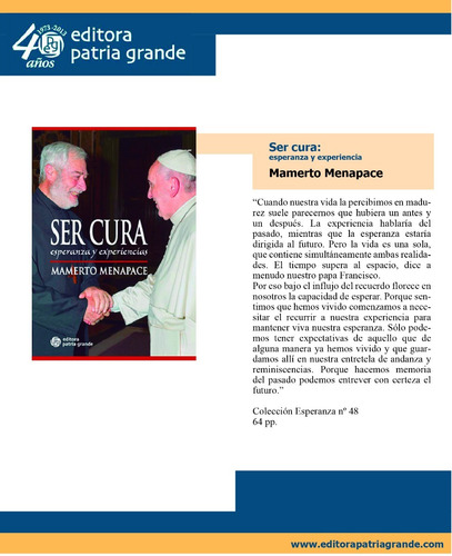 Ser Cura: Esperanza Y Experiencias