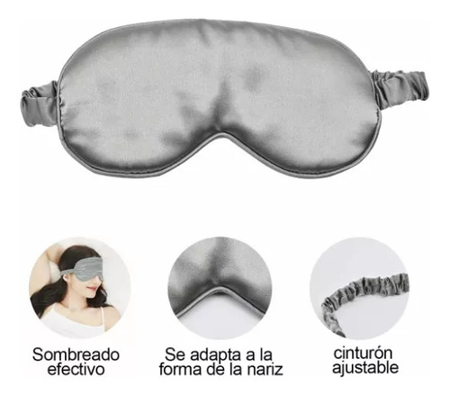 4 Mascarillas De Seda De Doble Capa Para Facilitar El Sueño