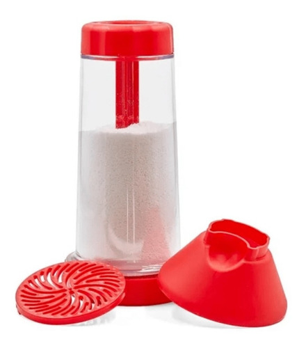 Imagem 3 de 7 de Tapioqueira Tapy Armazena Peneira Prática Original -vermelho