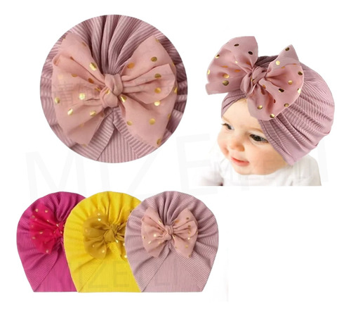 Gorritos Para Bebé Niña Turbante Headwrap Gorros Para Bebe