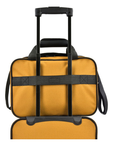 U. S. Traveler ® Traveler Choice 2 Maletas De Viaje Pie Mano Color Mostaza