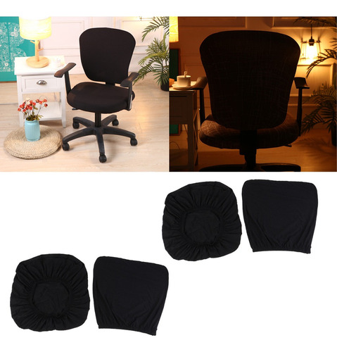 Q 2sets / 4pcs Cubierta De Silla De Oficina De Ordenador -