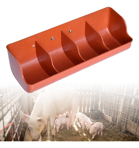 Comederos Con Ranuras Para Forraje De 4 Ranuras Rojas