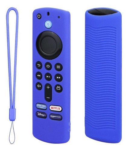 Funda Control Amazon Fire Tv Stick 4k Alexa Case Silicon Color Azul