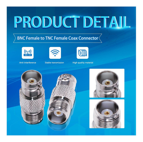 Adaptador Coaxial Bnc A Tnc Tuolink Tnc Hembra A Bnc Connect