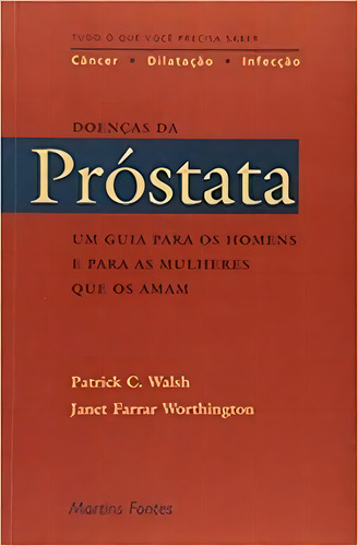 Doenças Da Próstata, De Worthington Farrar. Editora Martins Fontes - Selo Martins Em Português