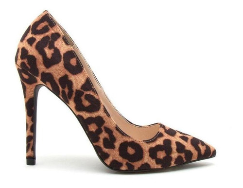 Sandalia Qupid Muestra-01 Tacón Animal Print Zapato