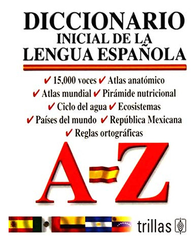 Libro Diccionario Inicial De La Lengua Española De Trillas E