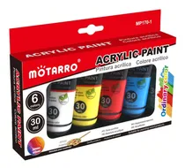 Comprar Pintura Acrilica Pigmento De 4 Tipos Escolar 6 Color 30ml
