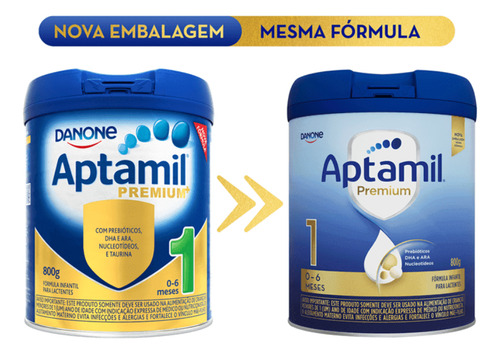 Fórmula Infantil Aptamil 1 Premium 800g Danone