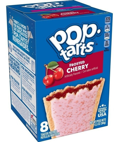 Tartas Kellogg's Pop Tarts Sabor Cereza 1 Caja De 384g