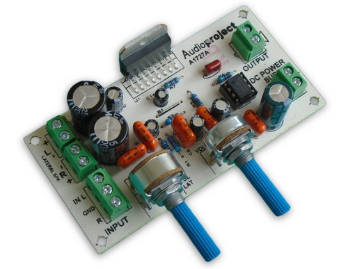 Imagen 2 de 7 de Amplificador 2.1 11+11+38 Watts Con Fuente Trafo Y Disipador