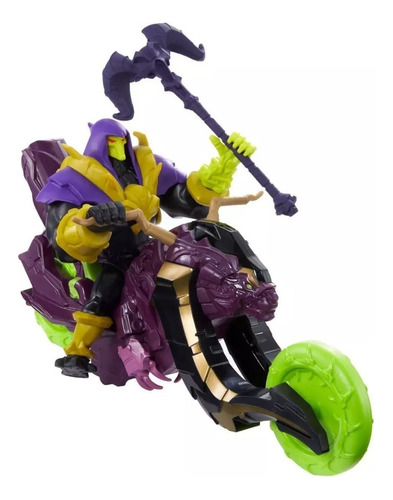 Figura Skeletor Con Moto Panthor Masters Of The Universe