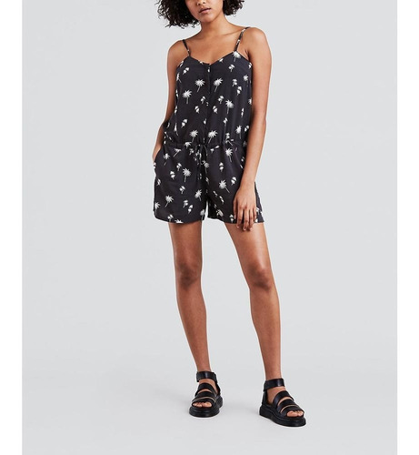 Top Levi's® Mujer Hiding Placket Romper Cerritos Obsidian Pr