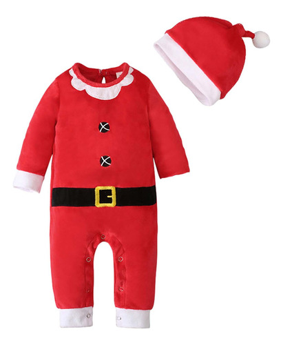 Roupa De Papai Noel Para Bebês, Chapéu De Papai Noel Para Re