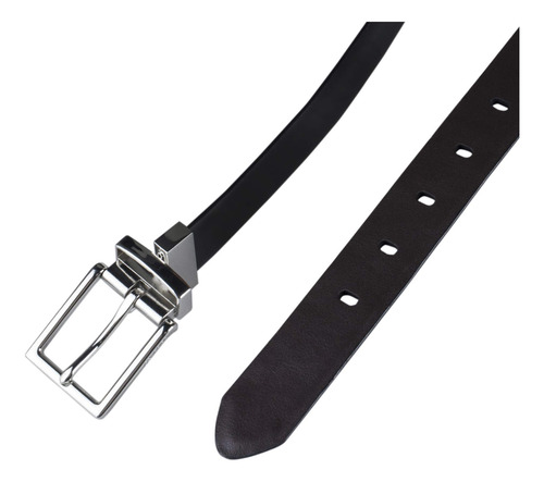 Cinturón Calvin Klein Reversible Para Mujer, Color Negro/mar