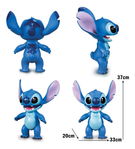 Stitch Boneco Grande Lilo Stitch Articulado Acessorio Disney