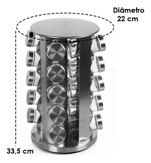 Primeira imagem para pesquisa de porta tempero inox