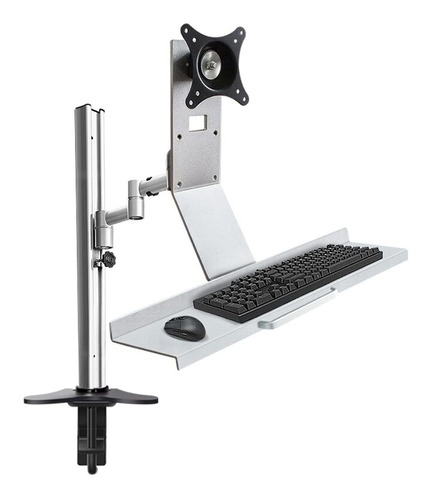 Liushop Soporte Para Monitor 13 27  Montado Pared Bandeja