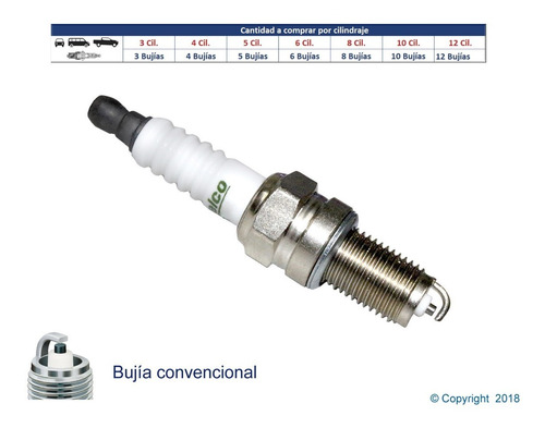 Bujia Convencional Acdelco Mercury 3.0 1999 - 2004 C/u