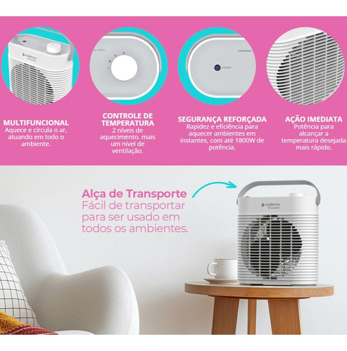 Aquecedor Elétrico Cadence Aqc440 Mini Confort