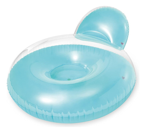 Colchoneta Inflable Intex Con Respaldo Pillow Back Lounge Color Multicolor