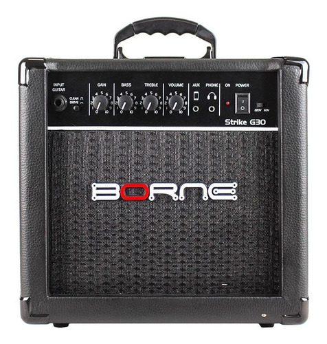 Amplificador Combo P/ Guitarra Strike G 30 Preto - Borne