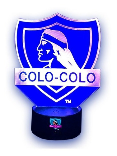 Lámpara Oficial 3d Colo Colo + Control Remoto 